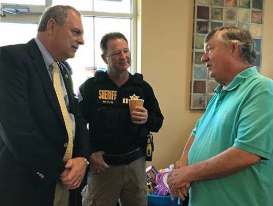 Sheriff Godfrey during Coffee with a Deputy in Carthage